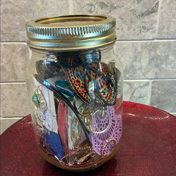 Assorted Jewelry in Mason Jar - Picture 4 of 4